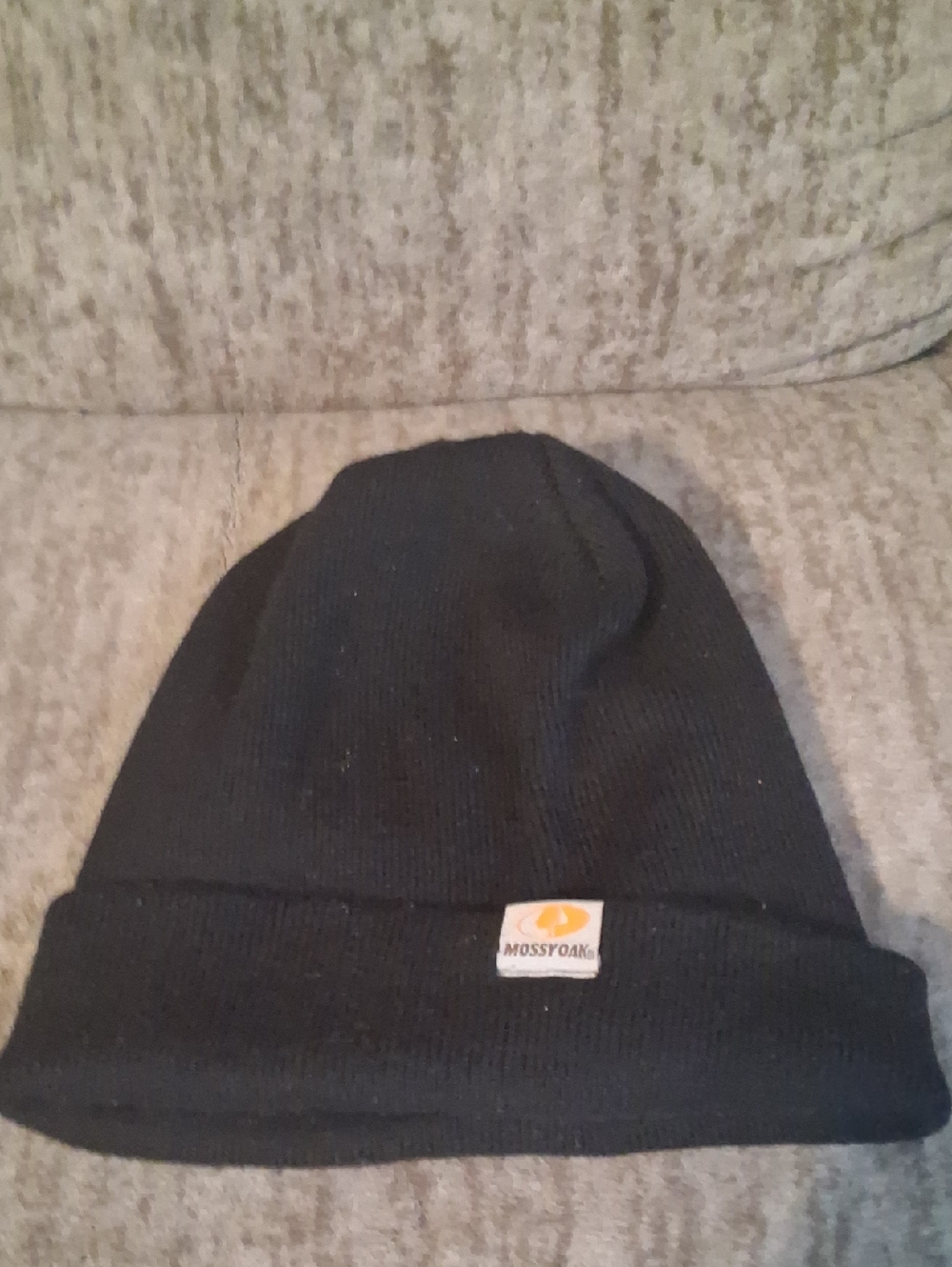 Mossy Oak Black Beanie Hat